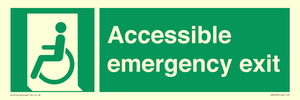 Accessible emergency exit (left)